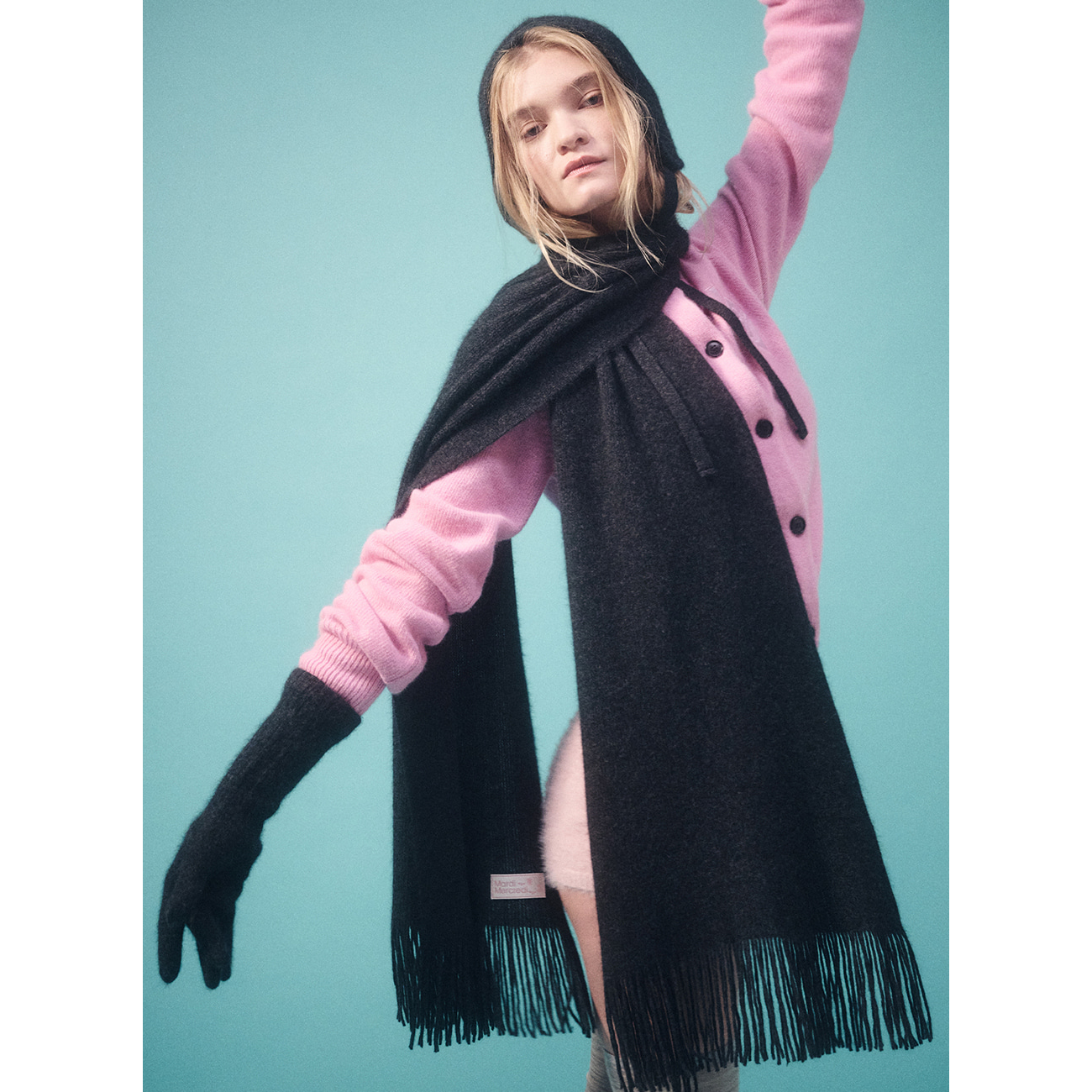 RACCOON BLENDED MUFFLER FRINGE
