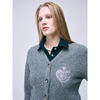 RACCOON BLENDED CARDIGAN V NECK SPADE