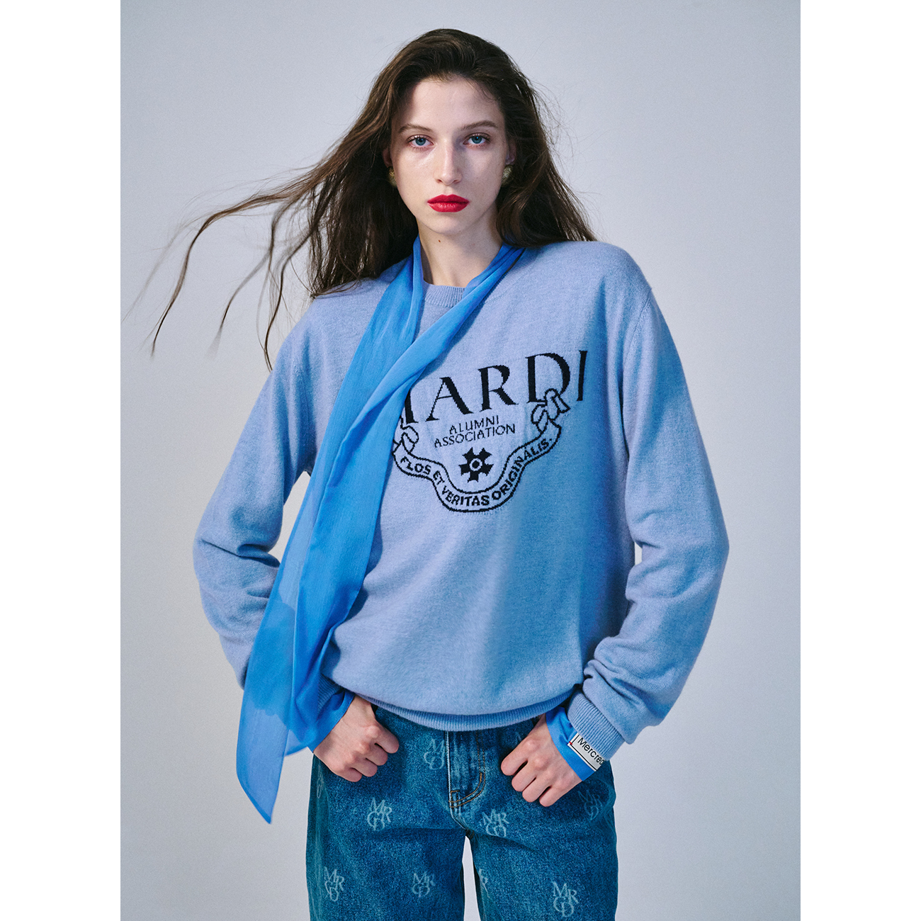 CASHMERE CREW NECK ALUMNI CLASSIQUE