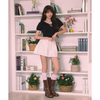 LACE FLARE MINI SKIRT