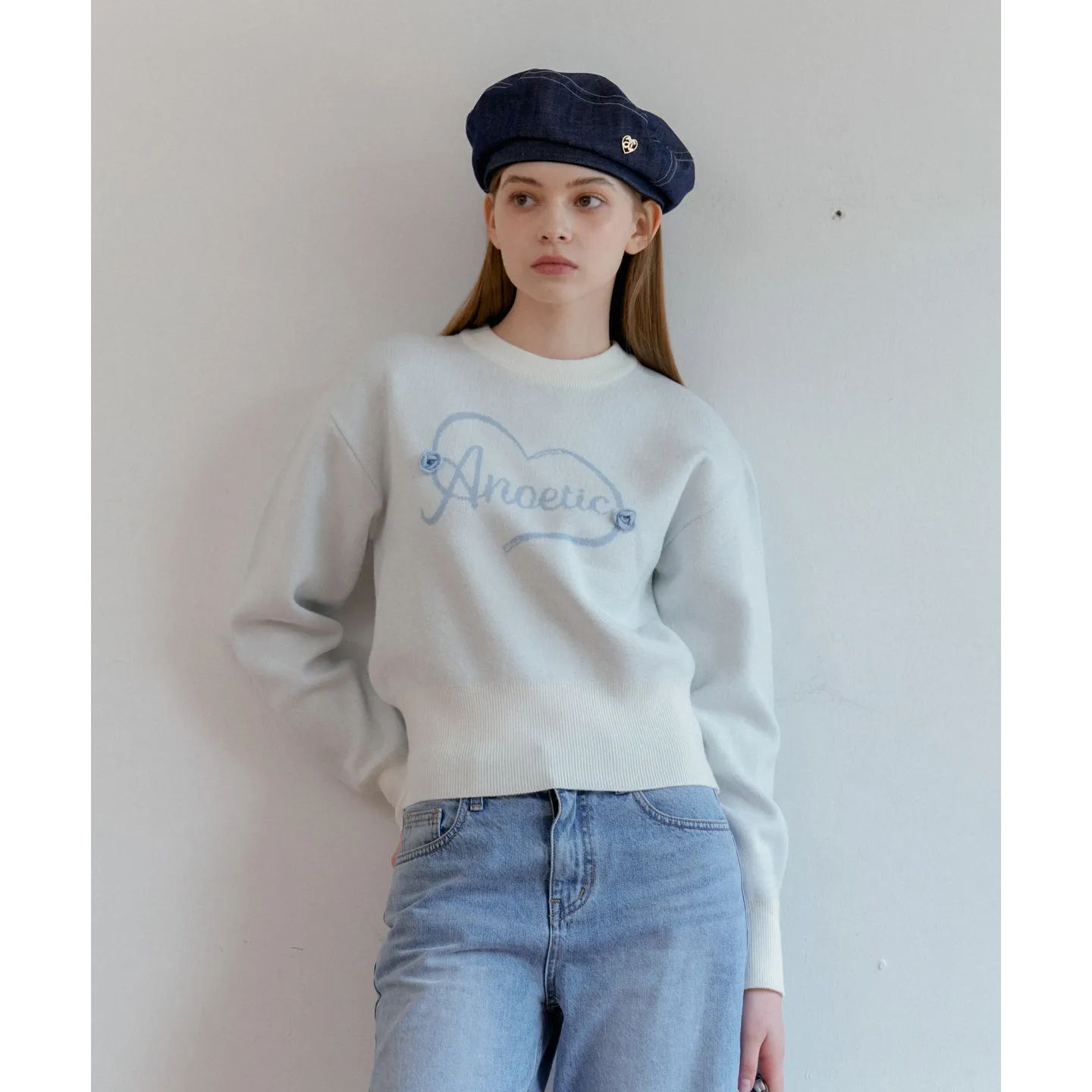 ANC HEART ROSE KNIT
