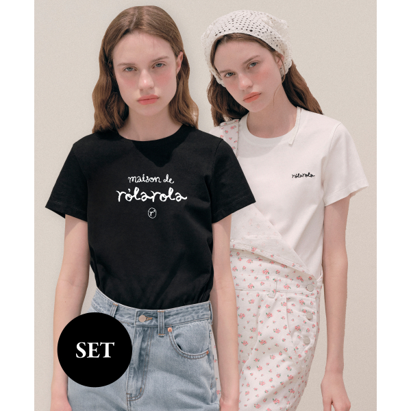 [2PACK] GRAPHIC + SMALL LOGO T-SHIRT SET