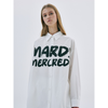 OVERSIZED SHIRT BRUSH LOGO CONTRAST