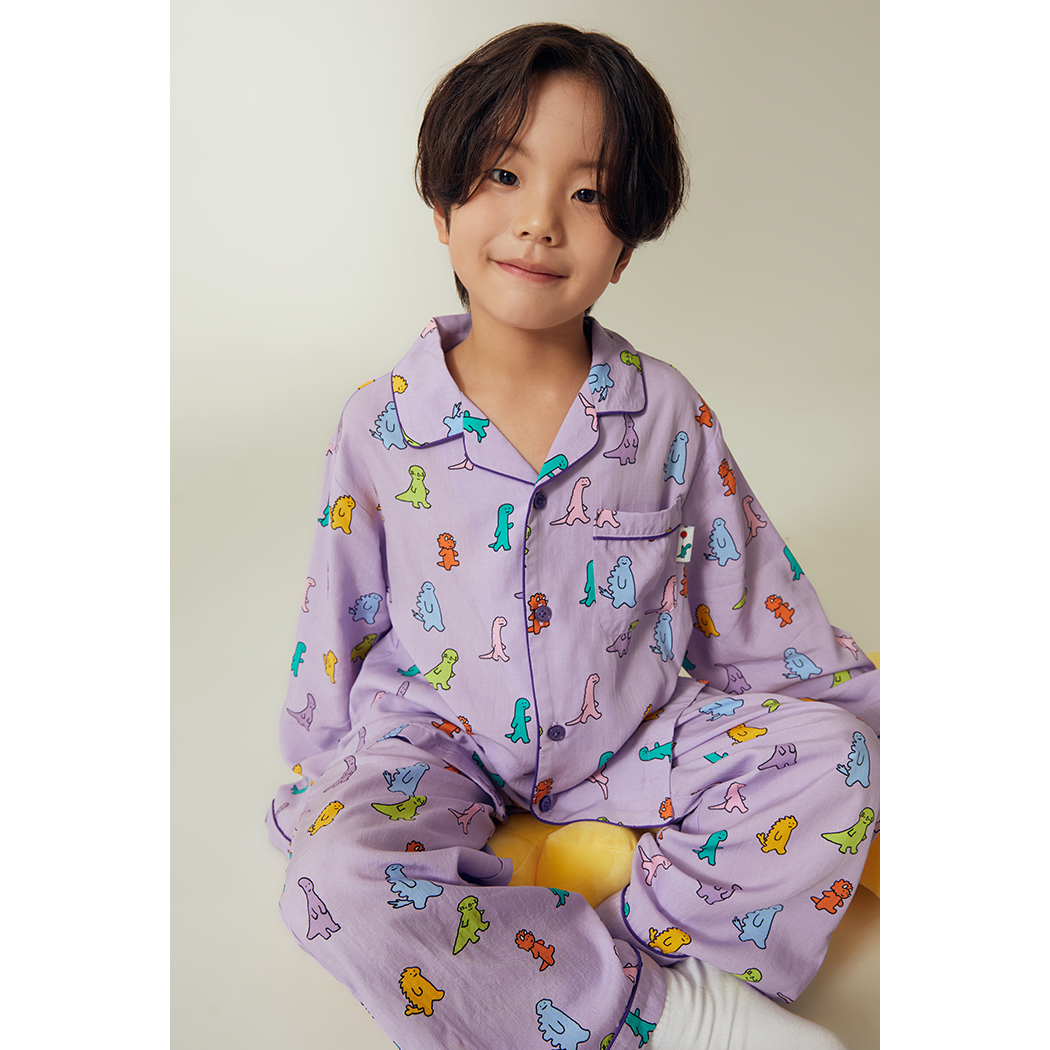 (Joguman Studio) Kids Long Sleeve Pyjamas - Purple