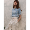 MARINE COLLAR STRIPE KNIT