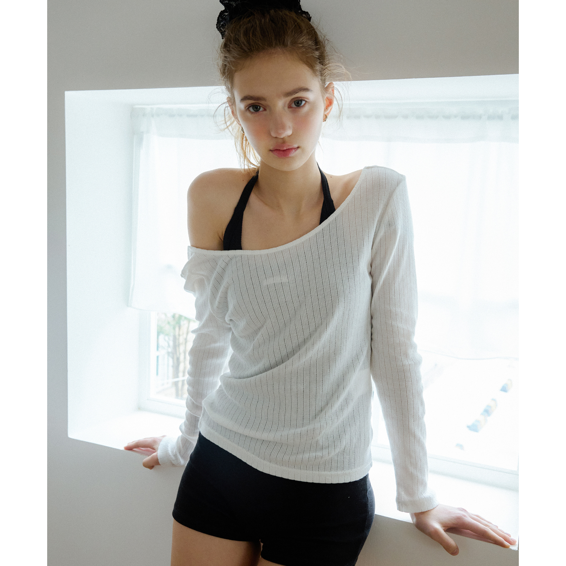 Letters Two-way Slim T-shirts