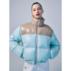 CROPPED DOWN JACKET COLOR BLOCK