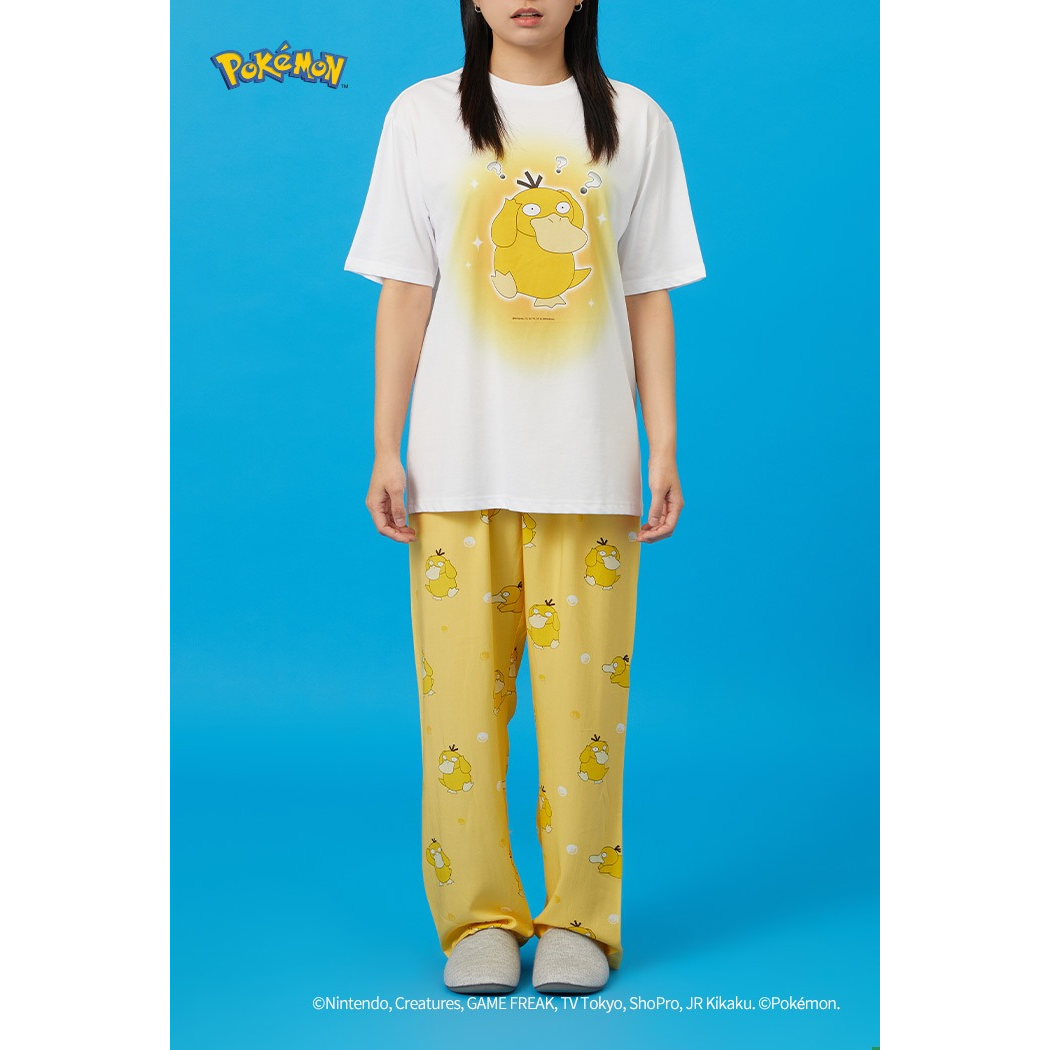 (Pokémon)Cute Pokemon T-shirt Pyjamas - Yellow