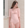RIBBON FLOWER ONEPIECE SWIMSUIT