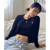 Logo Slim Fit Knit Cardigan Sleeveless