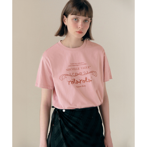 VINTAGE NOUVELLE LOGO HALF T-SHIRT