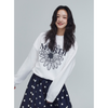 SWEATSHIRT FLOWERMARDI ALUMNI NEEDLEWORK