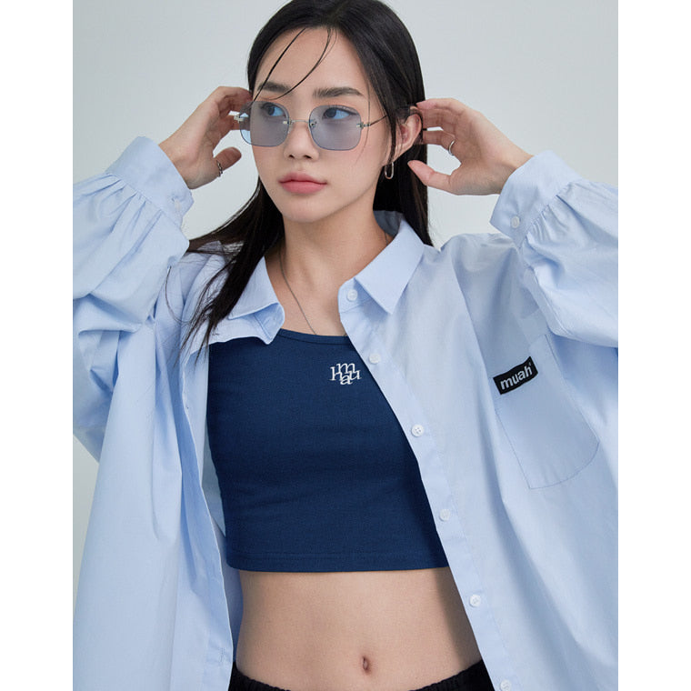 Square Neck Cropped Short Sleeve T-shirt