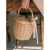 RATTAN RIBBON BASKET BAG