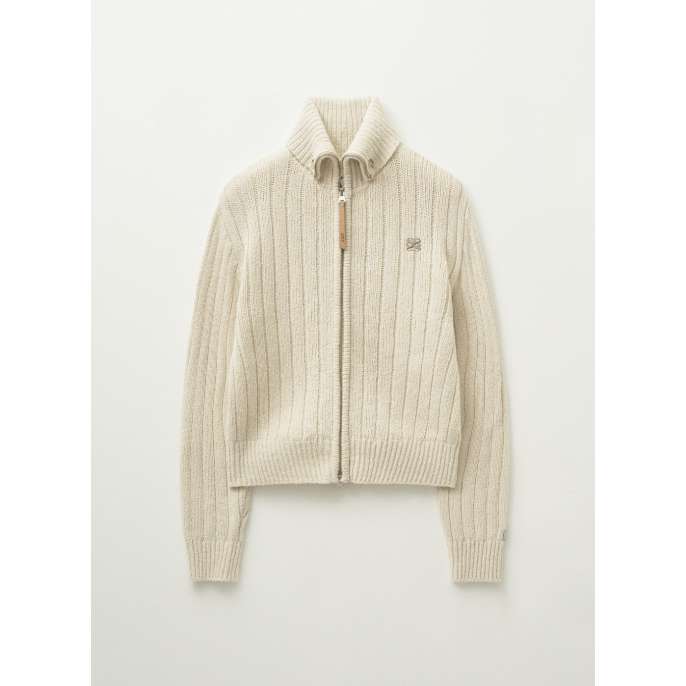 (W) Faro Boucle Knit Zip-up