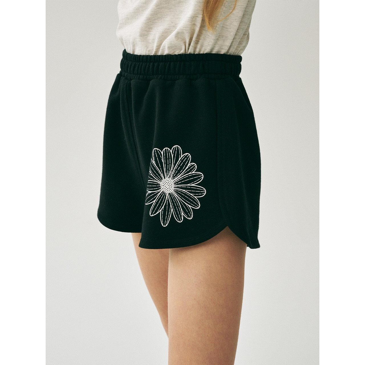 MINI SWEAT SHORTS FLOWER