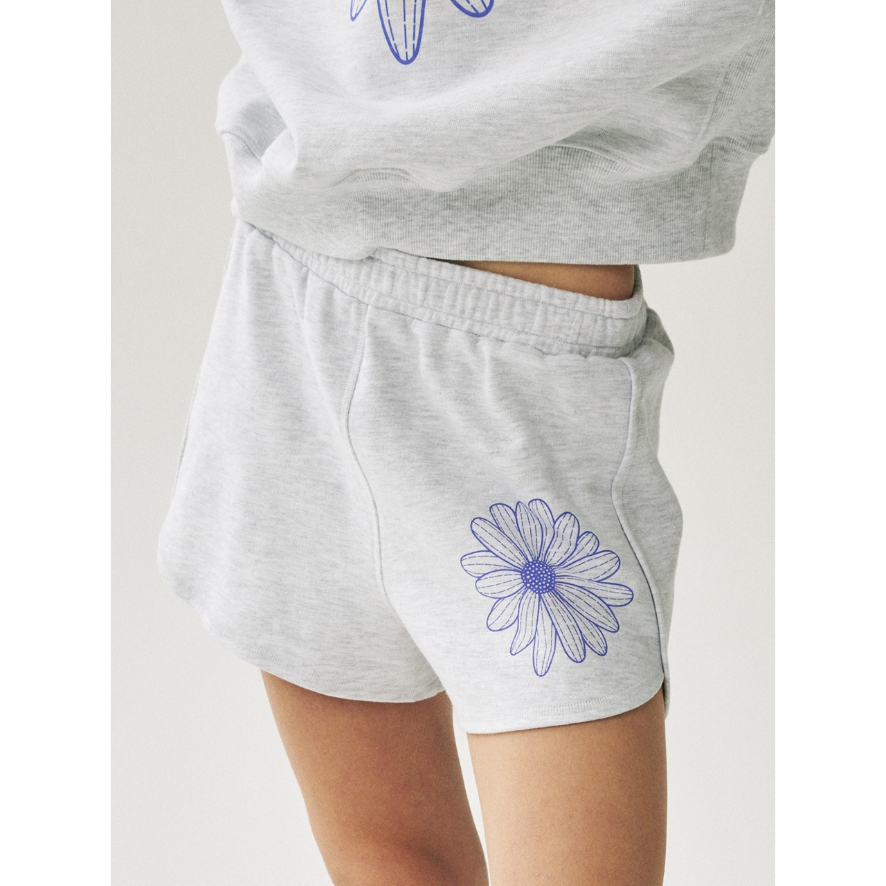 MINI SWEAT SHORTS FLOWER