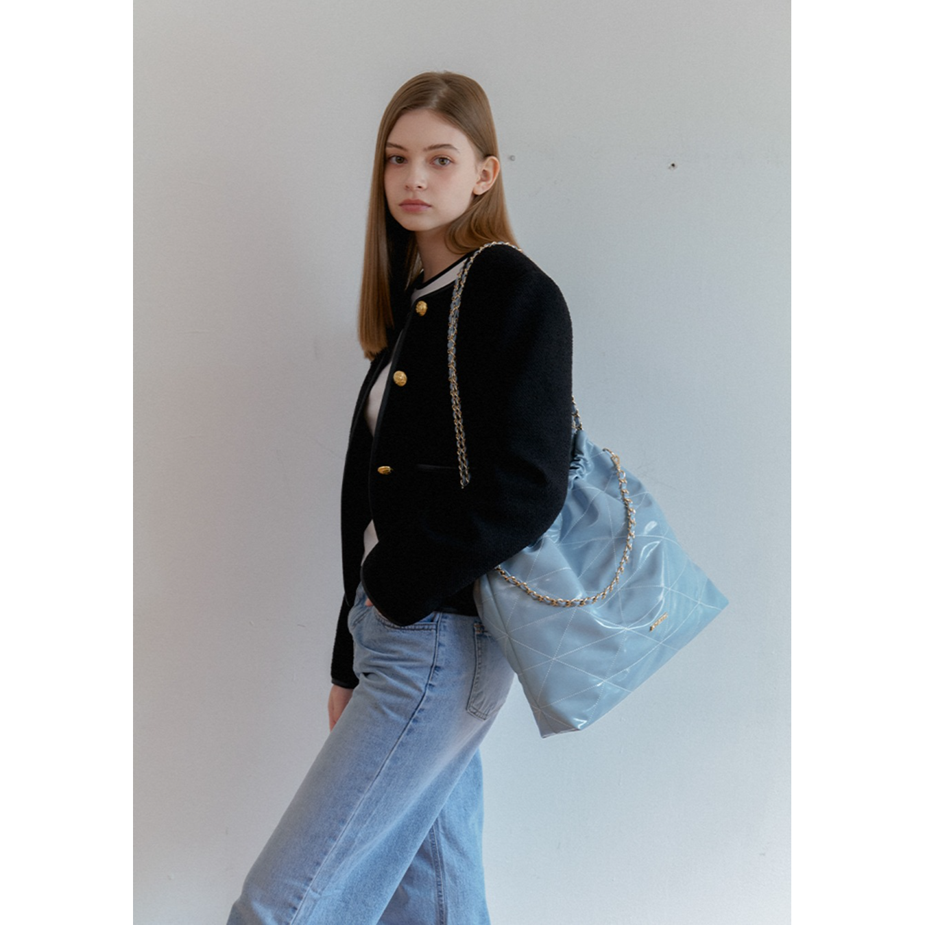 ANOETIC ■ ANC DRAW CHAIN SHOULDER BAG MUSINSA | ANOETIC ANC DRAW CHAIN SHOULDER BAG_BLACK