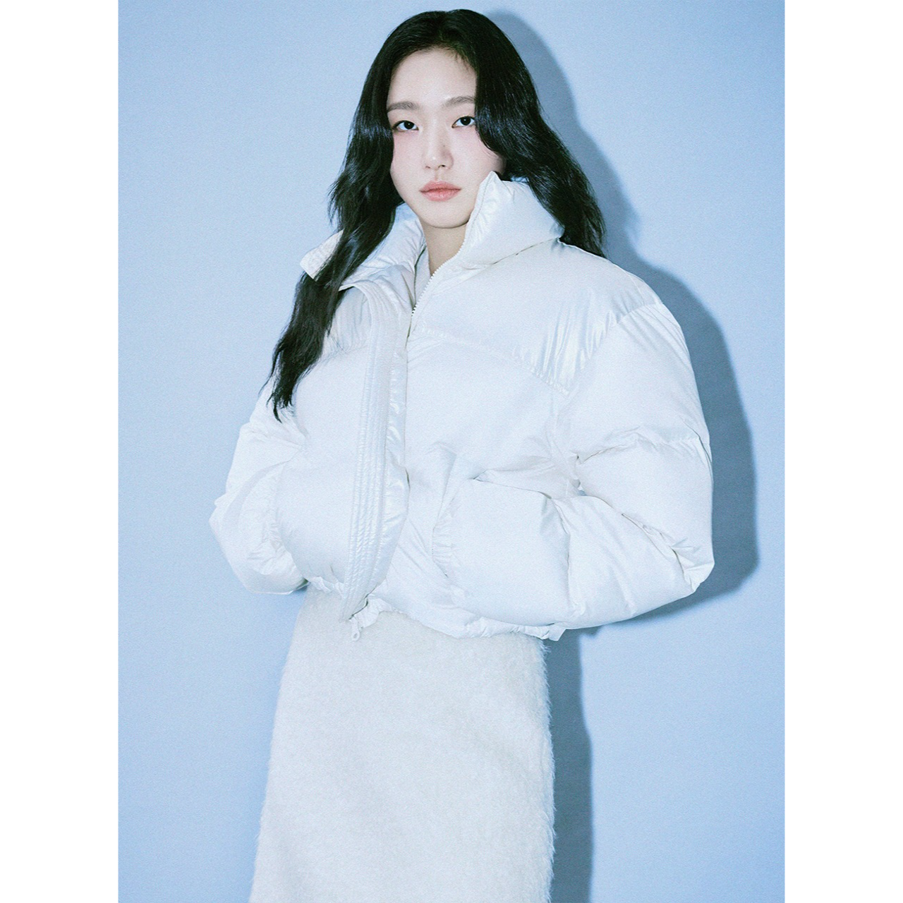 CROPPED DOWN JACKET COLOR BLOCK