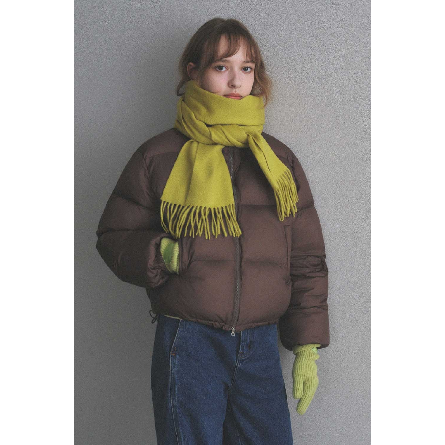 Warm Airy Crop Puffer Padding