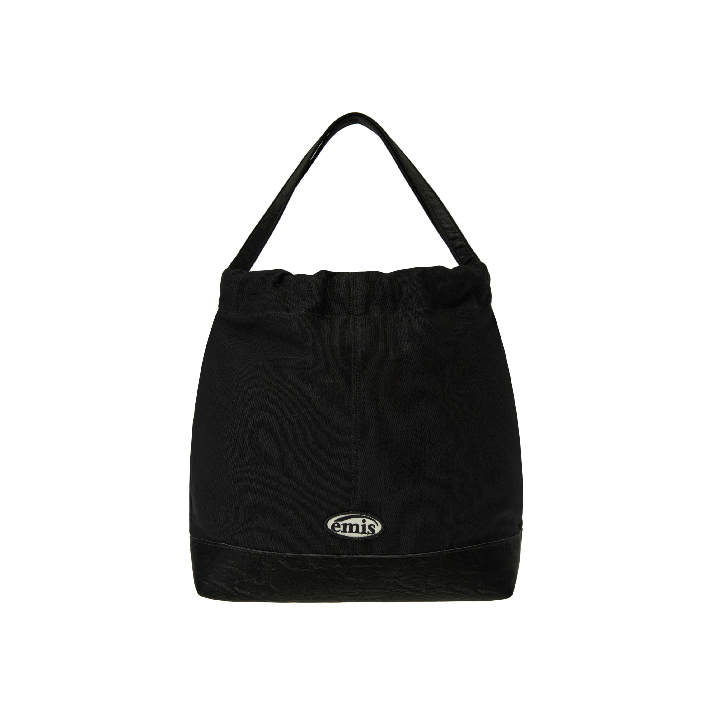 CANVAS SHOULDER BUCKET BAG