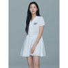RIBBON MINI DRESS EYELET