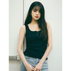 NUBASIC BUTTON SLEEVELESS