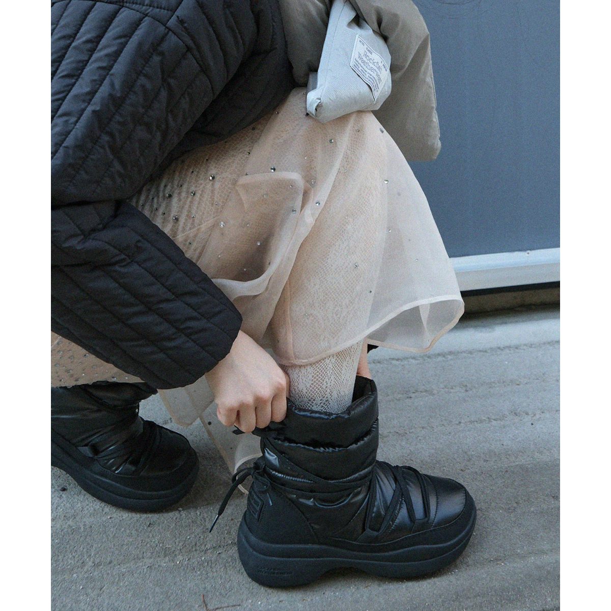 SNOW PADDED BOOTS MIDDLE