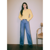 W HIGH STRAIGHT DENIM PANTS