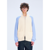 COLOR BLOCK RAGLAN ZIP-UP CARDIGAN