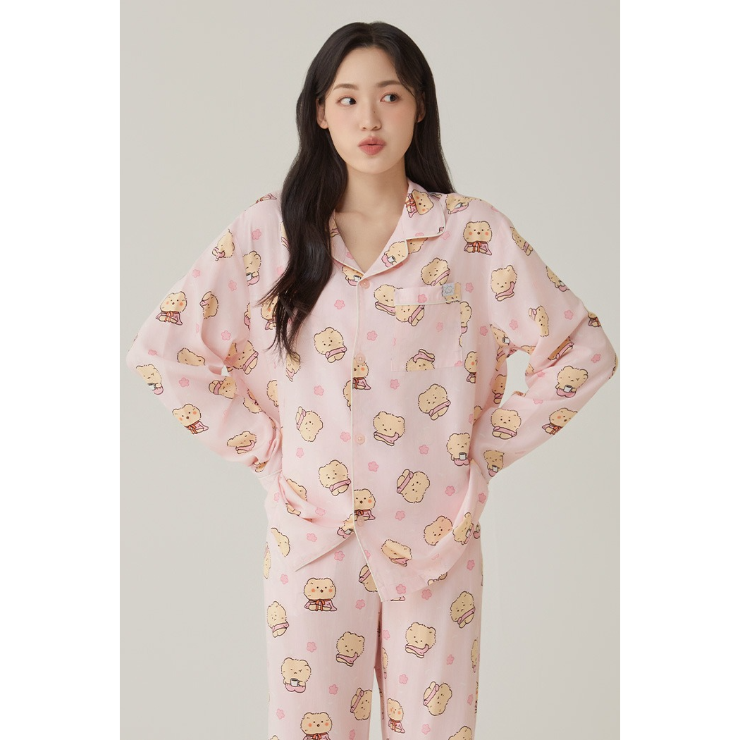 (The Broken Bear 2024) Cute Even When They Are Messed Up Long Sleeve Pyjamas