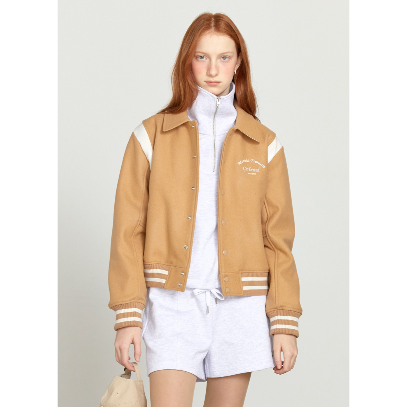 CHAIN LOGO VARSITY JACKET