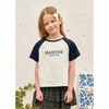 ENFANT W RAGLAN REGULAR LOGO SEMI CROP TEE