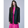 VEGETABLE LAMBSKIN OVERSIZED JACKET SINGLE