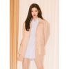 W FLUFFY WOOL HALF COAT