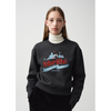 W WINTER CHALET CROP SWEATSHIRT BRUSHED