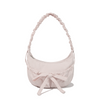 Cloverheart Shirring Medium Nylon Hobo Bag