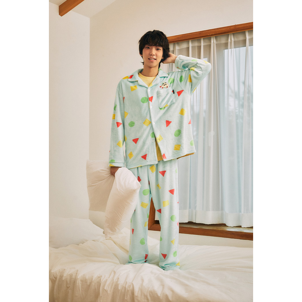 (蠟筆小新) Unstoppable Crayon Shin-Chan Sleeping Pyjamas - Mint