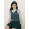 W LAYERED SIMPLE LOGO PENDANT SLEEVELESS