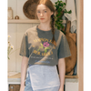 PIGMENT ROSE HALF T-SHIRT