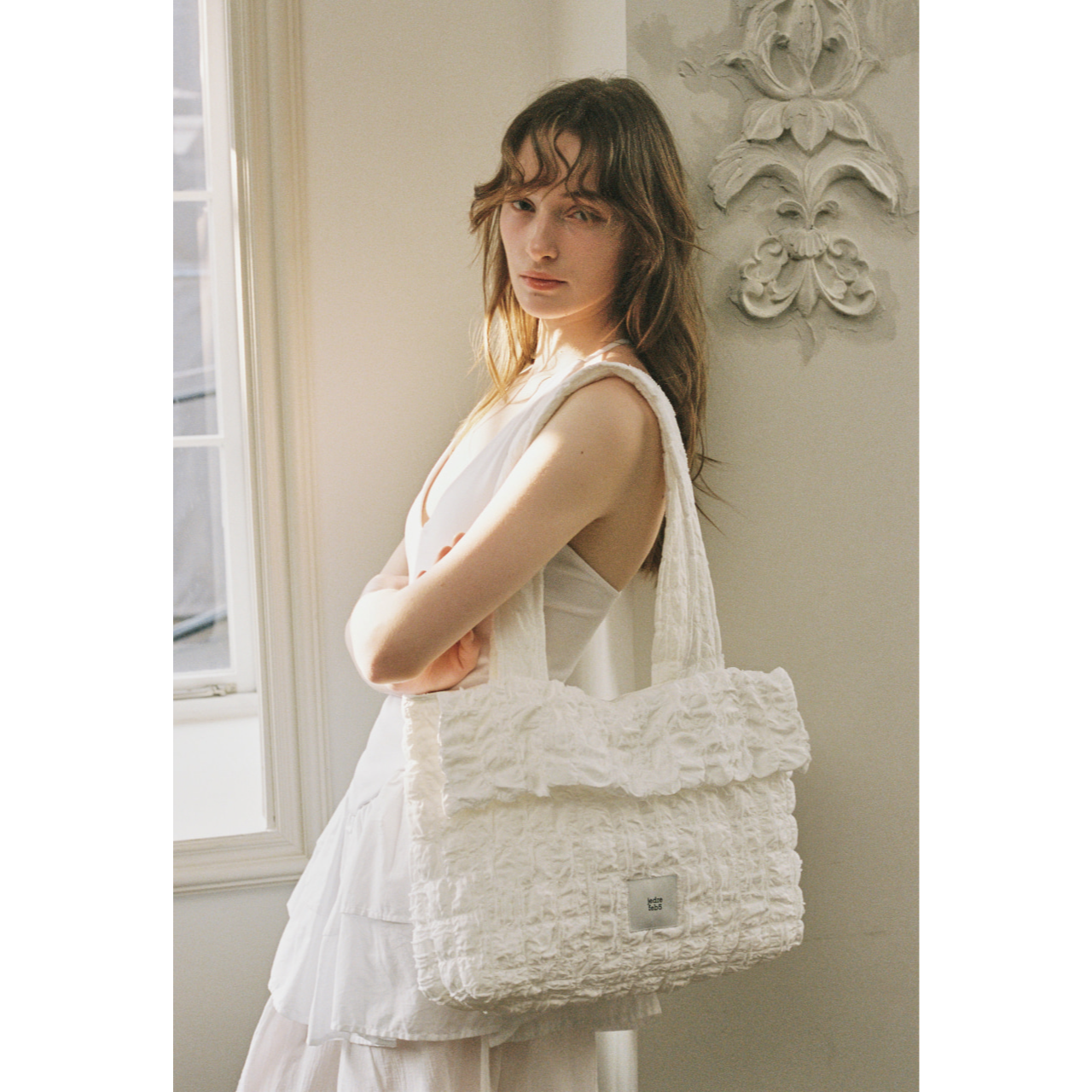 ★ JEDREFEB5★ Slant Medium Shoulder Bag Beige j23bsh006be JEDREFEB5 SLANT SHOULDER BAG