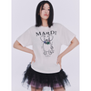 [EXCLUSIVE] TSHIRT SWING THE TAIL DDANJI FLOWER NECKLACE MULTICOLOR