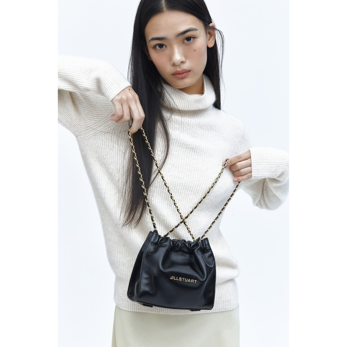 [Cocochain] Black Chain Mini Cross and Shoulder Bag