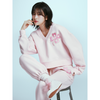 CROPPED SWEATSHIRT V NECK CLOVERMARDI SATIN