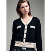 CASHMERE BLENDED CARDIGAN HEART BUTTON
