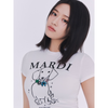 [EXCLUSIVE] CROPPED TSHIRT SWING THE TAIL DDANJI FLOWER NECKLACE MULTICOLOR