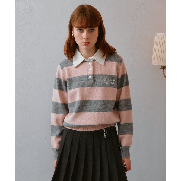 STRIPE PK KNIT