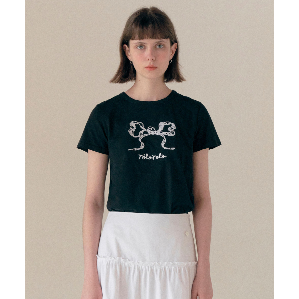 RIBBON HALF T-SHIRT