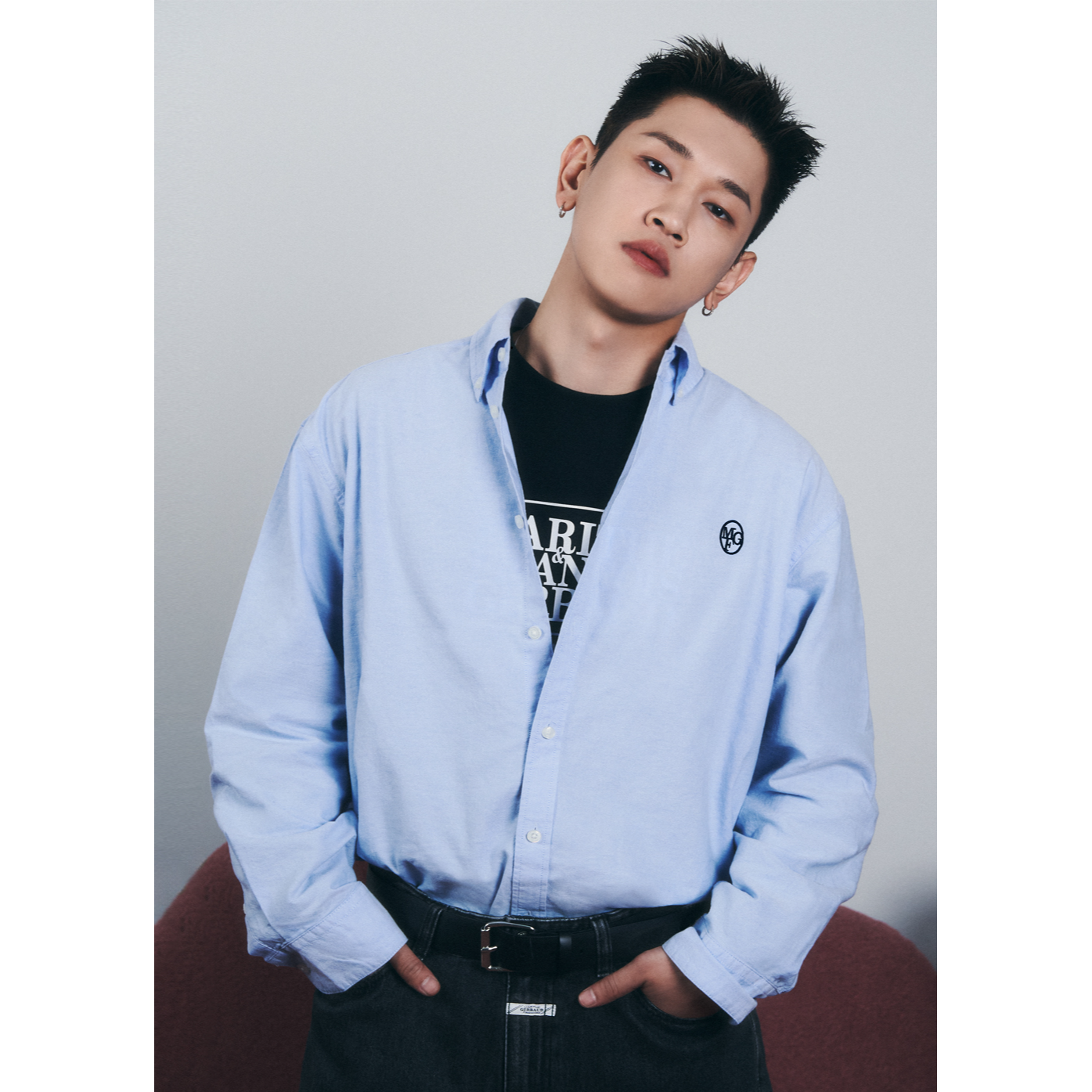EMBROIDERY OXFORD SHIRT