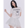 [EXCLUSIVE] SLIM TSHIRT SWING THE TAIL DDANJI FLOWER NECKLACE MULTICOLOR